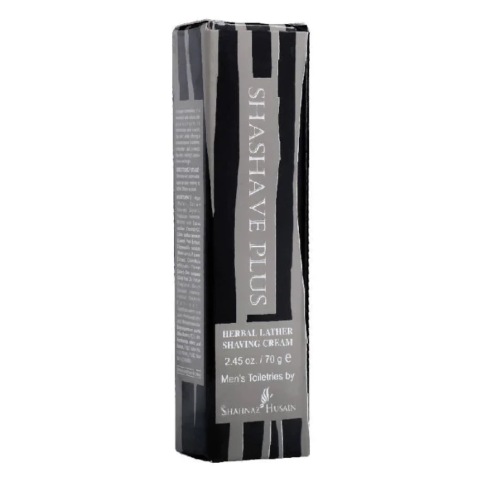 Shahnaz Husain Shashave Plus - Herbal Lather Shaving Cream, 70 g-3.webp